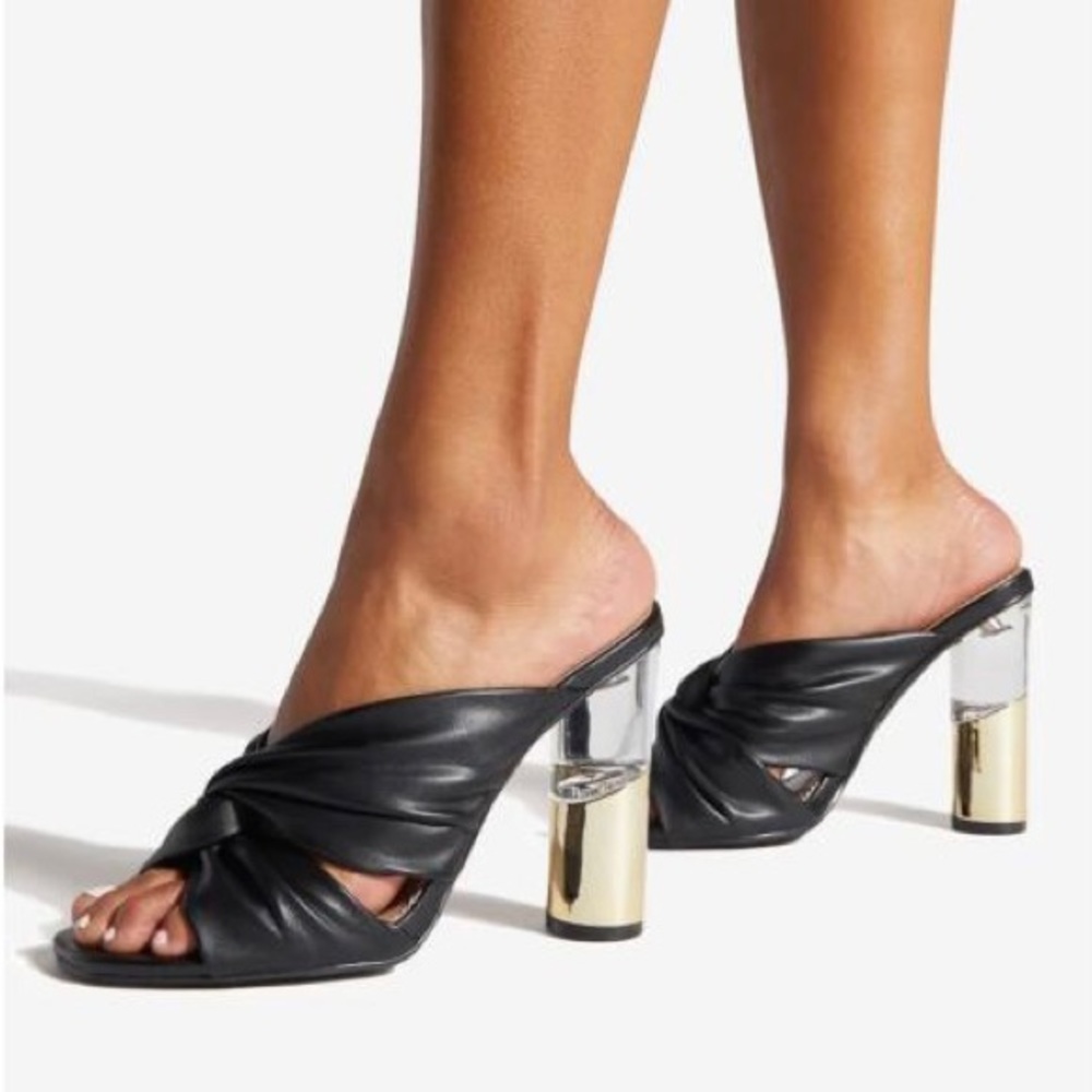 Two Tone See Through Heel